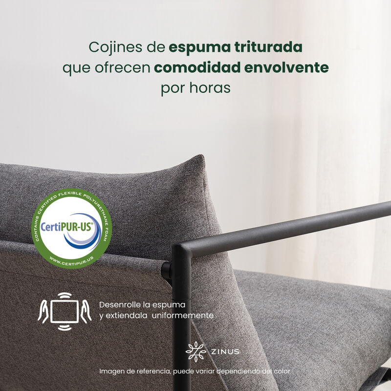 Zinus | Silla De Metal Zinus Aidan Con Cojines ... image number null