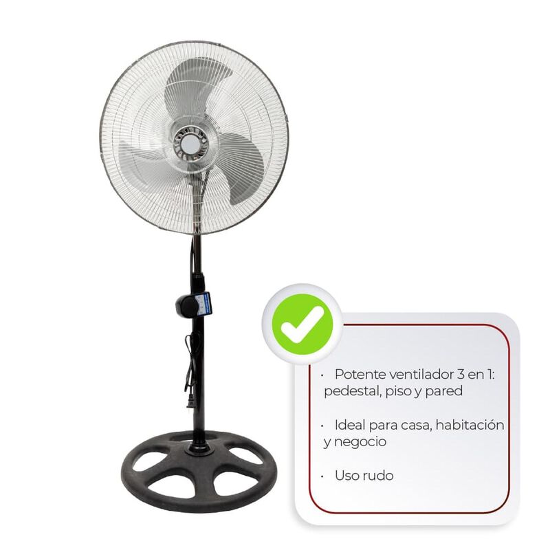Ventilador Pedestal Iusa 18" Br 70w image number null