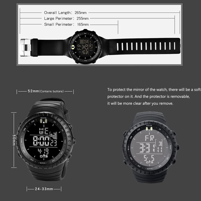 Reloj Deportivo Digital Palada T7005g Impermeab... image number null