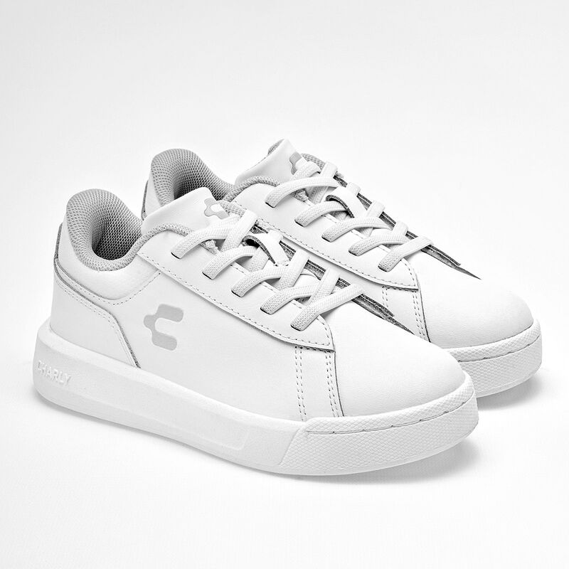 Charly Tenis urbano para ni&ntilde;o. Blanco, agujeta ... image number null
