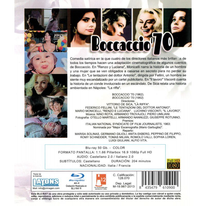 Boccaccio '70 [blu-ray R] (1962) image number null