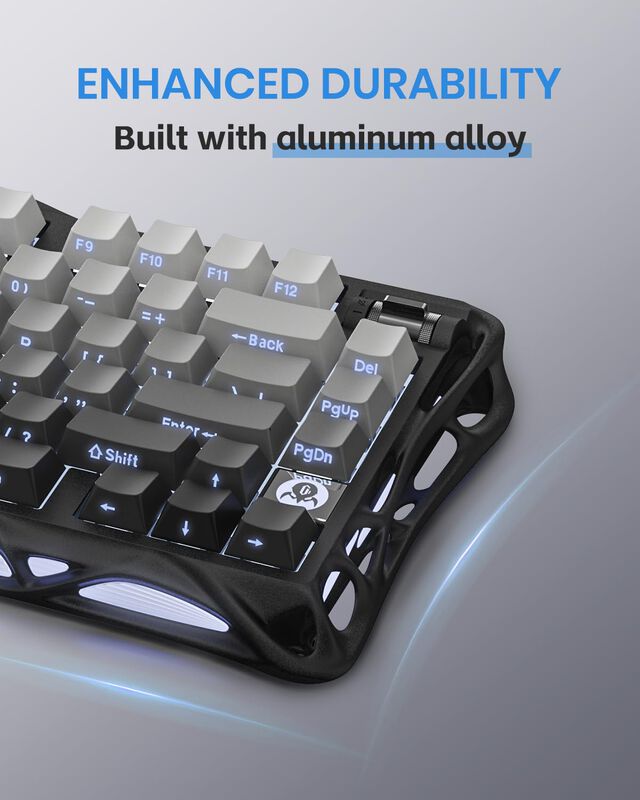 Teclado Mec&aacute;nico Inal&aacute;mbrico Para Juegos Gravas... image number null
