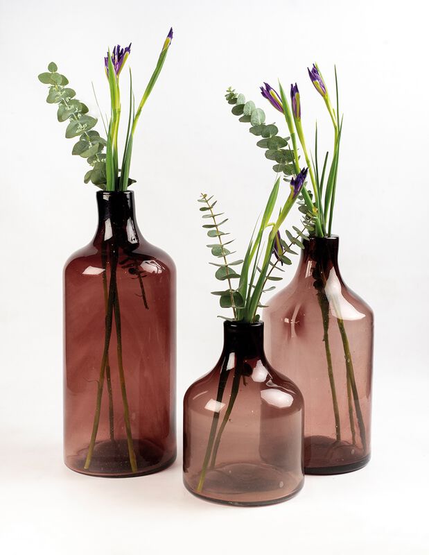 Jarrones Set de 3 Jarrones Decorativos de Vidri... image number null