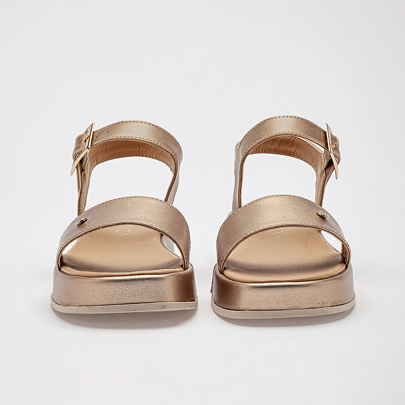 Diexca sandalia plataforma para mujer dorado ro... image number null