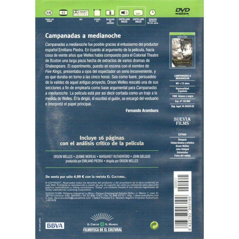 Campanadas A Medianoche [dvd] (1965) Falstaff -... image number null