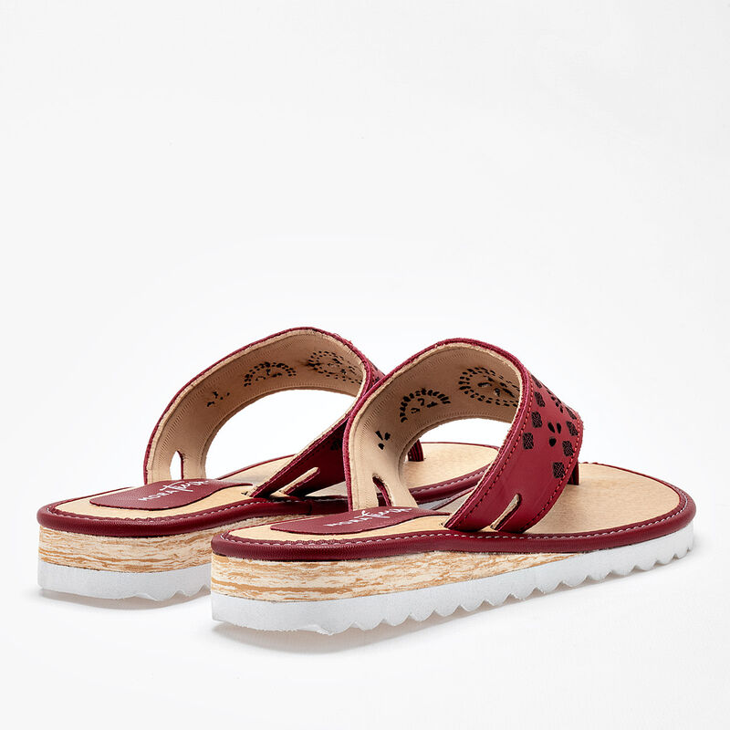 Mora Tierra Sandalia para mujer rojo image number null