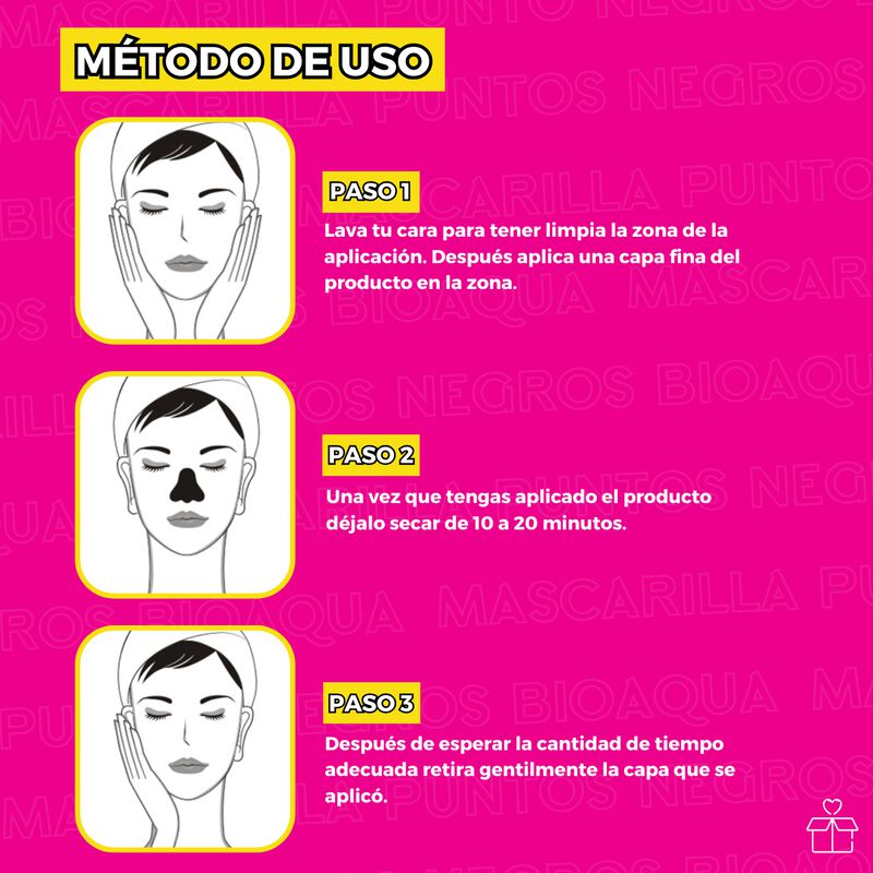Set 3 Mascarillas Bioaqua Puntos Negros Carb&oacute;n ... image number null