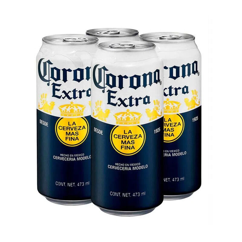 Corona Cerveza Extra Lat&oacute;n 4 Pack 473 ml image number null