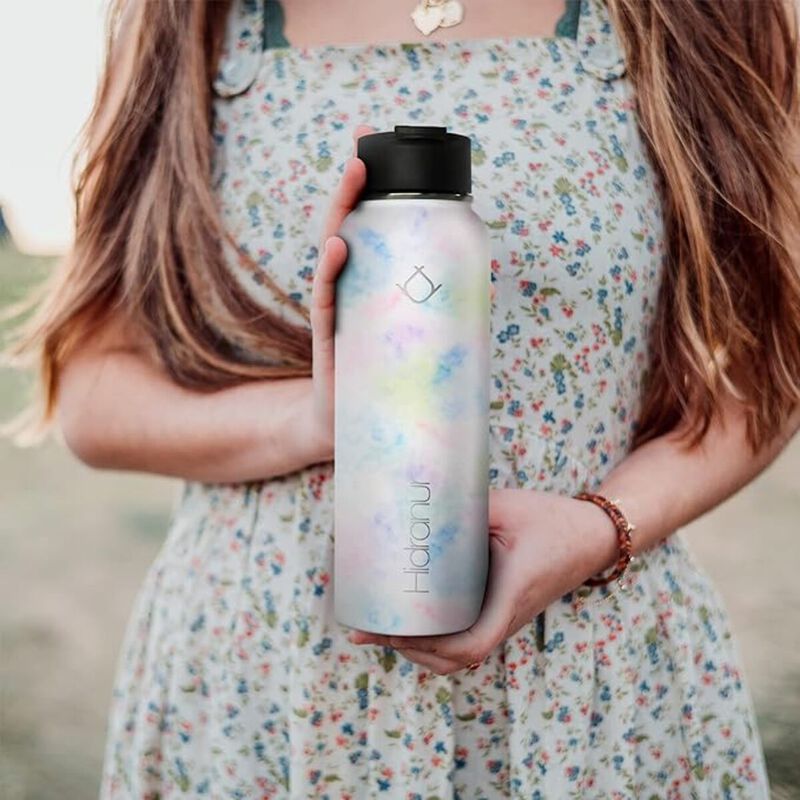 Termo de Acero Inoxidable con 3 tapas 32 Oz Tur... image number null