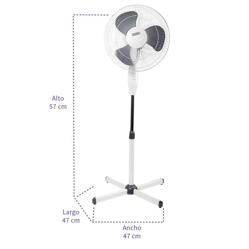 Ventilador pedestal iusa 16 bx 38w image number null
