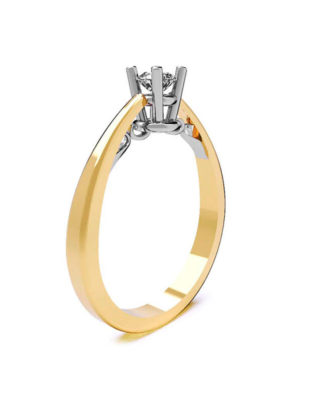 Anillo de Compromiso de 14K con Diamante de Lab... image number null