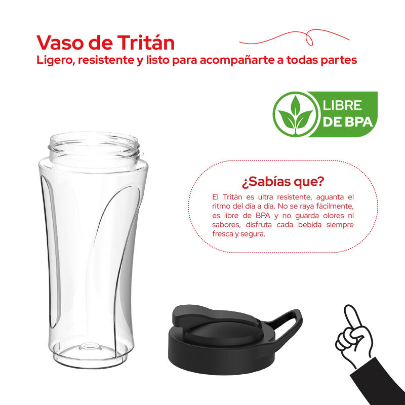 Licuadora Personal Cookit Cpb06 500w Vaso Trita... image number null