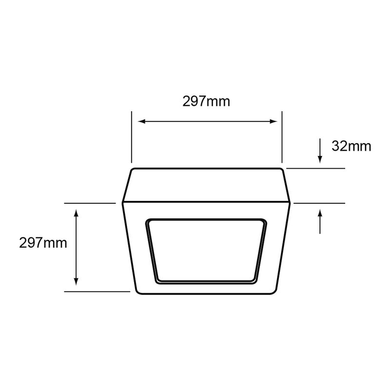 Lampara Sobre Poner Techo Blanco 24w Luz D&iacute;a 24... image number null