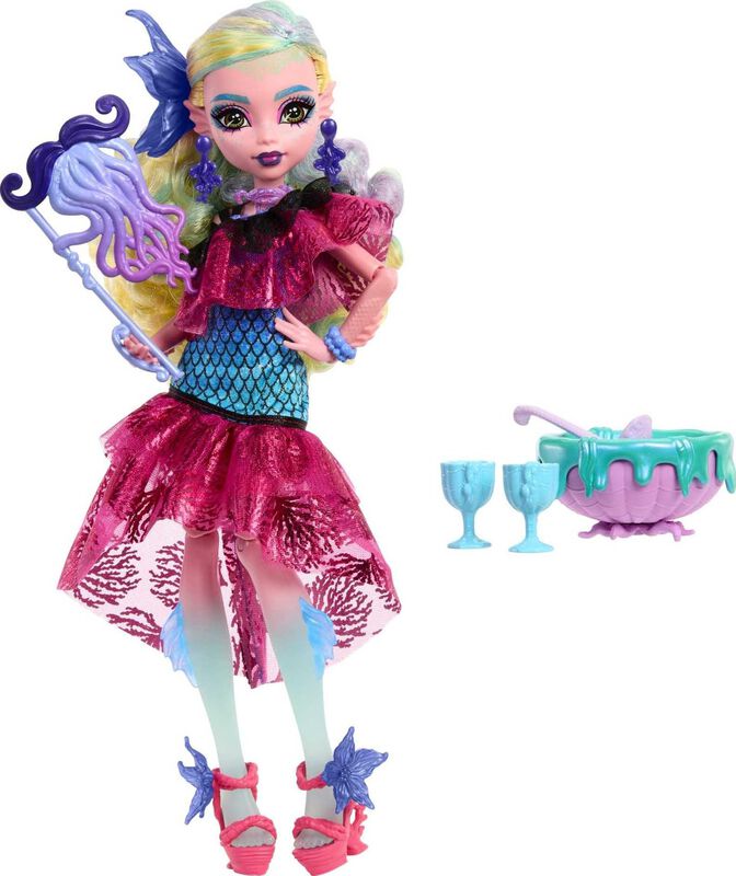 Mu&ntilde;eca Monster High Monster Ball Lagoona Blue C... image number null