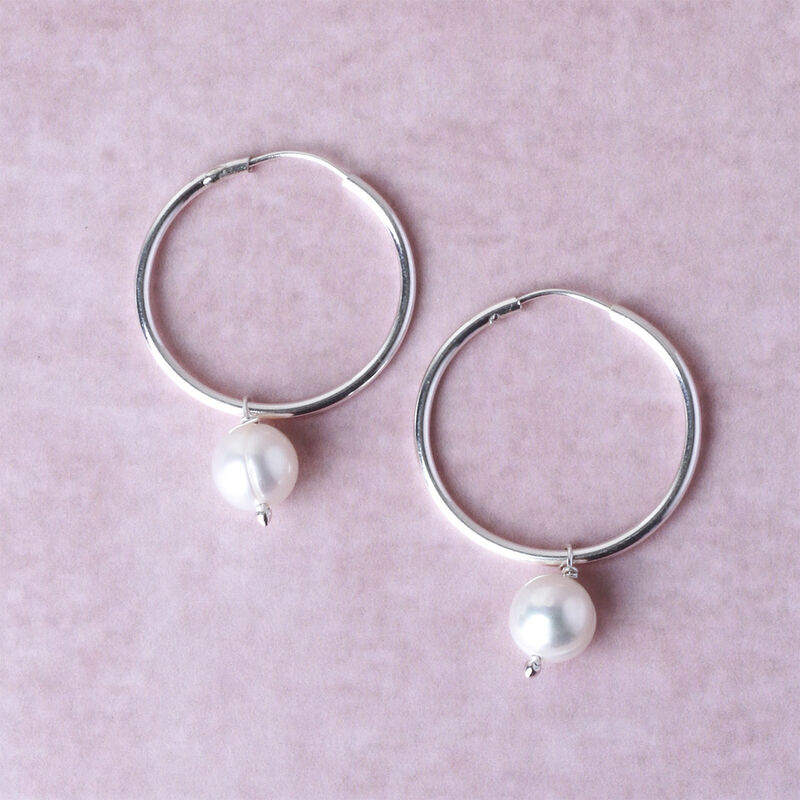 Arracadas de Plata con Perla image number null