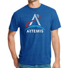 Camiseta Mezcla Premium Word Art Para Hombre - Logo NASA Artemis - Azul Rey