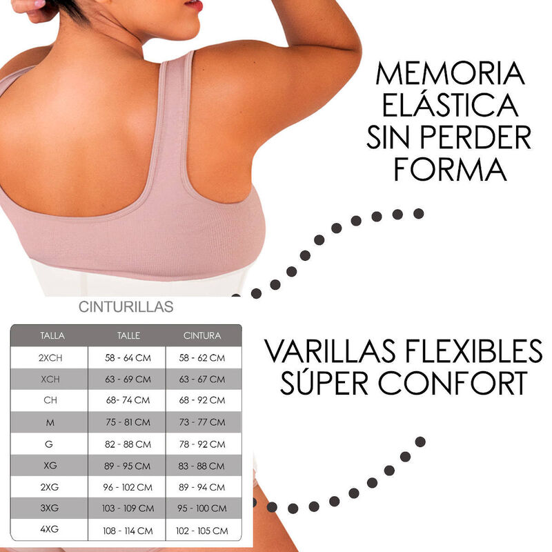 Cinturilla Moldeadora De Látex Natural Nude XG image number null