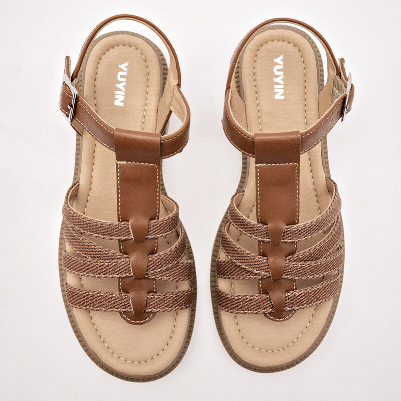 Yuyin Sandalia para mujer camel image number null