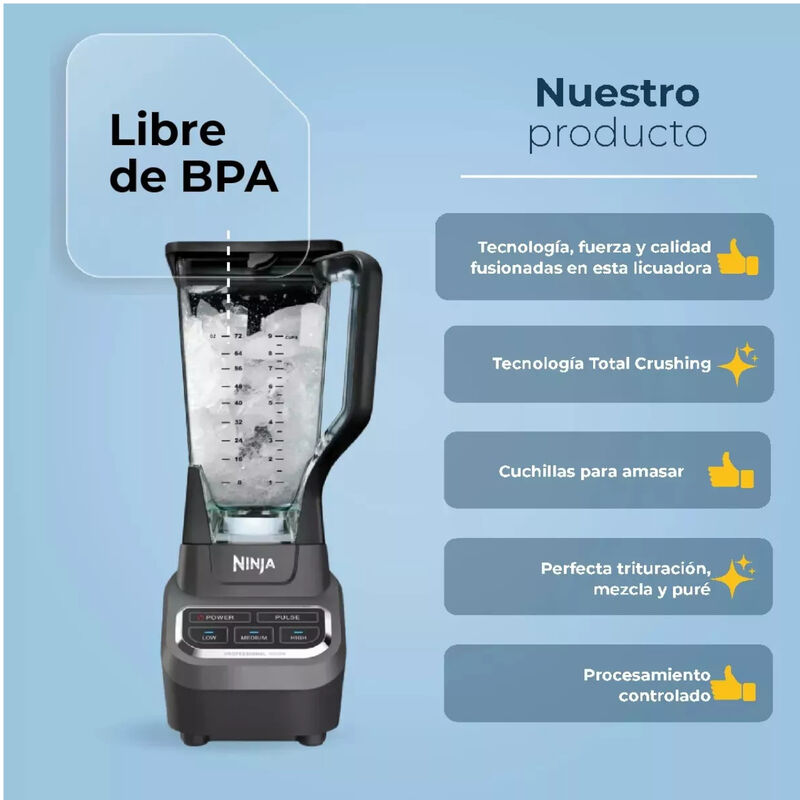 Licuadora Profesional Digital NINJA 2.1 Litros ... image number null