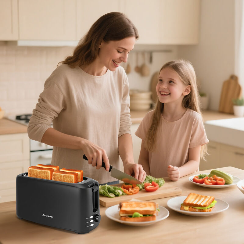 Aigostar Tostadora De Pan 4 Rebanadas 1400w, Ne... image number null