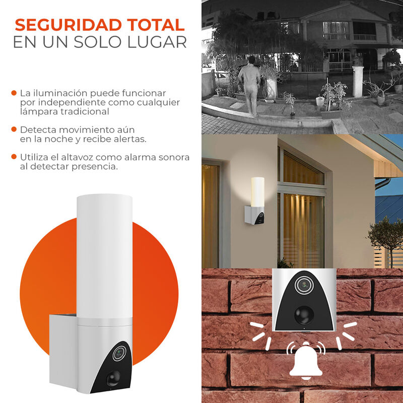 C&aacute;mara de Monitoreo con L&aacute;mpara Inteligente Wi-... image number null