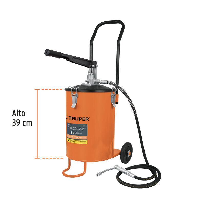 Bomba Inyectora de Grasa 24 Kg Truper image number null