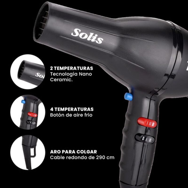 Secadora Profesional Cer&aacute;mica C/2 Boquillas Tim... image number null