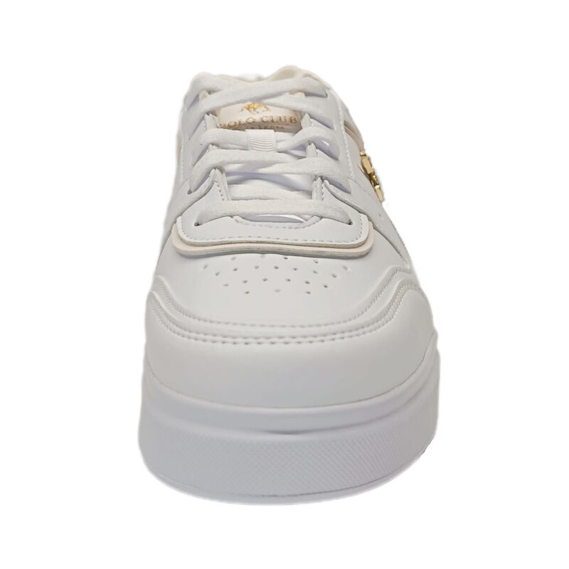 Tenis Mujer Casual V140 Blanco Con Detalles Dor... image number null