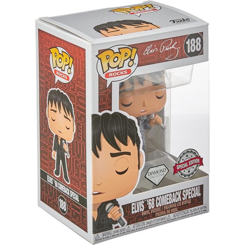 Funko Pop! Elvis Presley 1968 Diamond Glitter #... image number null