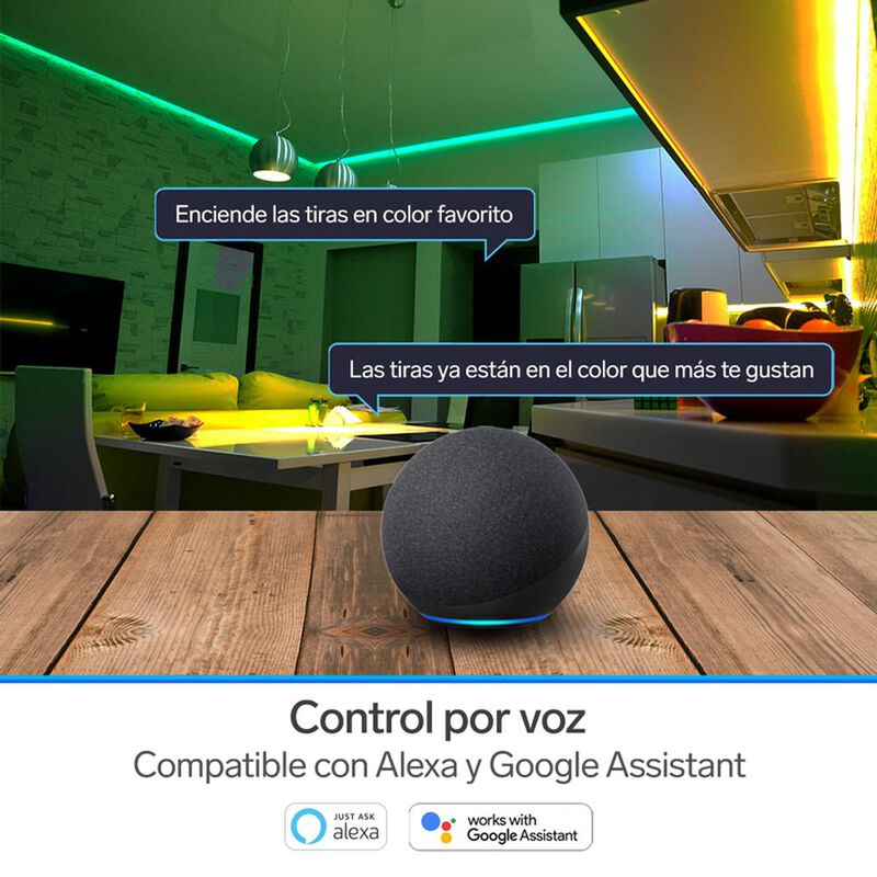 Tira LED Wi-Fi* multicolor RGB+W de 2 m SHOME-1... image number null