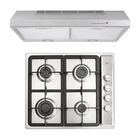 Combo Parrilla Gas 4 Quem Campana Empotrable 60cm Plata Teka