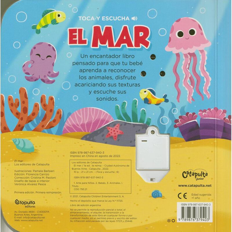 El Mar, De Catapulta Editores, Infantil, Tapa D... image number null