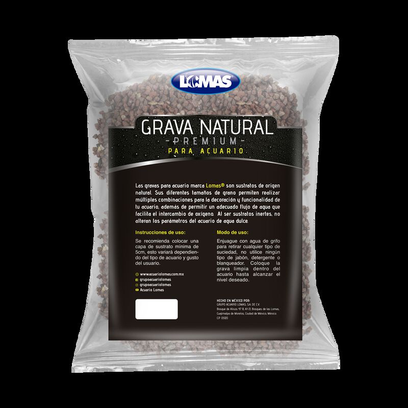Lomas Grava M&aacute;rmol Rojo Vino Para Acuario Y/o P... image number null