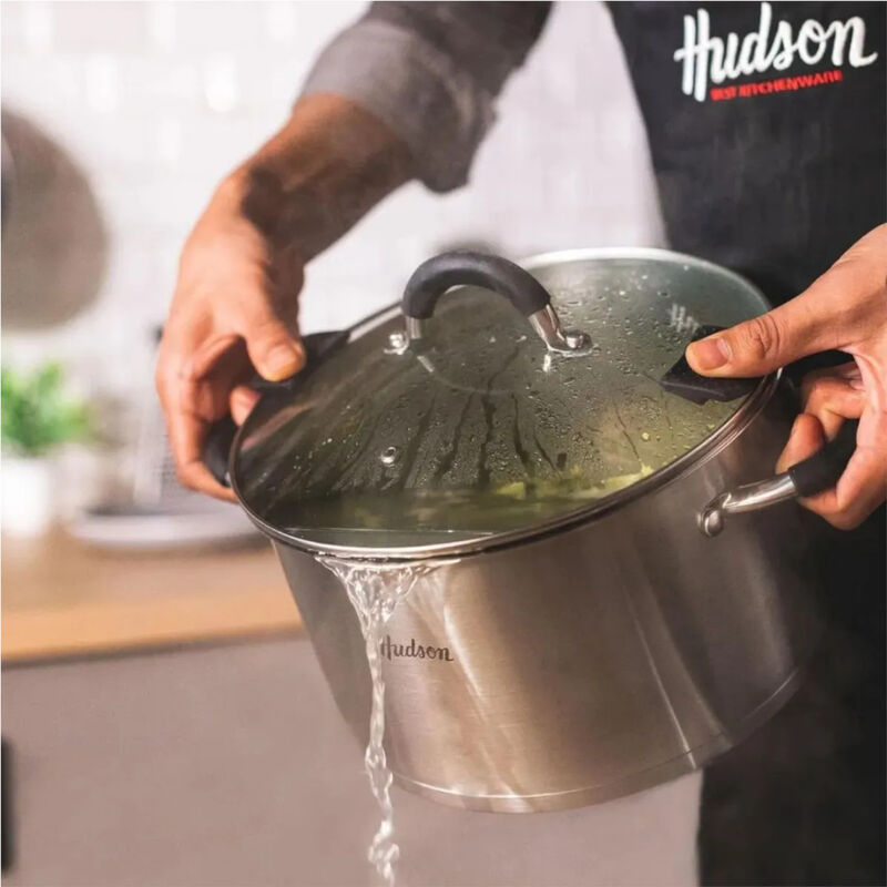 Olla Acero Inoxidable HUDSON 24cm asas tapa col... image number null