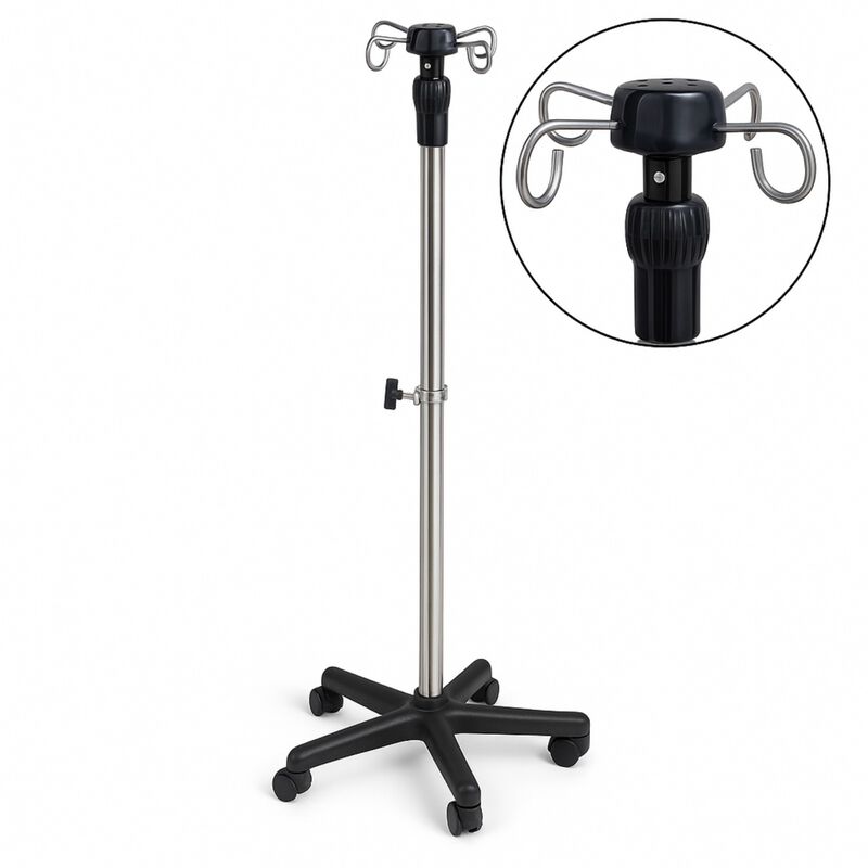 Porta Sueros M&eacute;dico con Ruedas | Base Estable 5... image number null