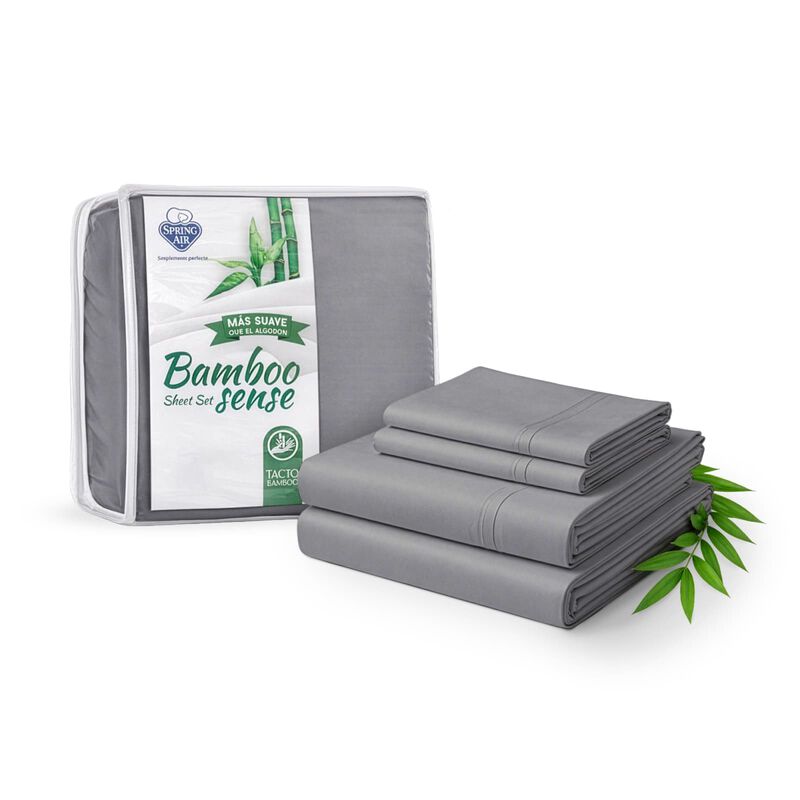 Juego De S&aacute;banas Matrimonial Spring Air Bamboo ... image number null