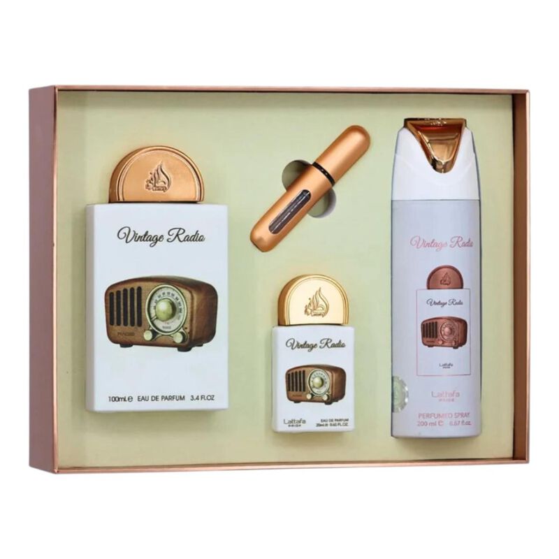 Perfume Lattafa Vintage Radio Gift Set image number null