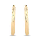 Arracadas De Oro Amarillo 14k (25mm Aprox)