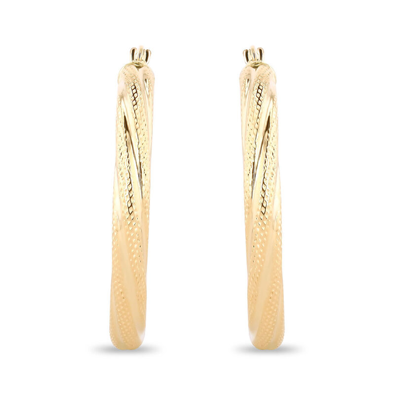 Arracadas De Oro Amarillo 14k (25mm Aprox) image number null