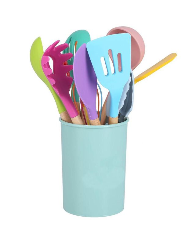 Set Utensilios Pink Brule De Madera image number null