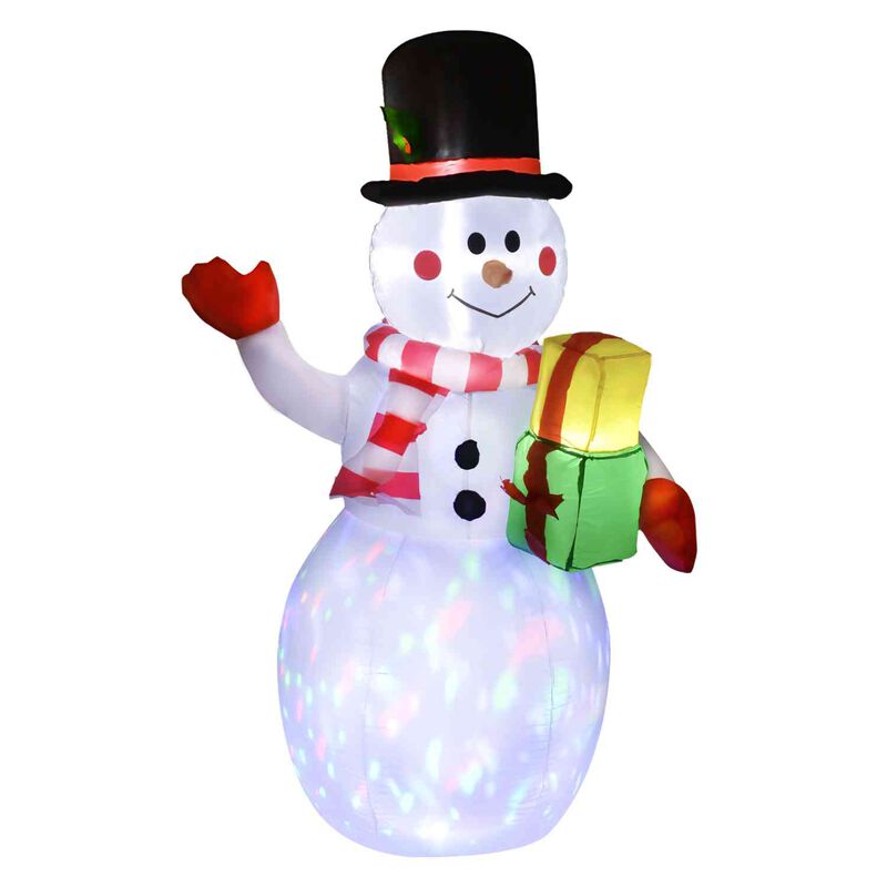Inflable Navidad Mu&ntilde;eco Nieve 1.5m Decoracion L... image number null
