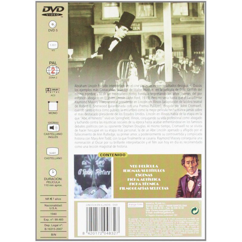 Lincoln En Illinois (rko) (dvd) image number null