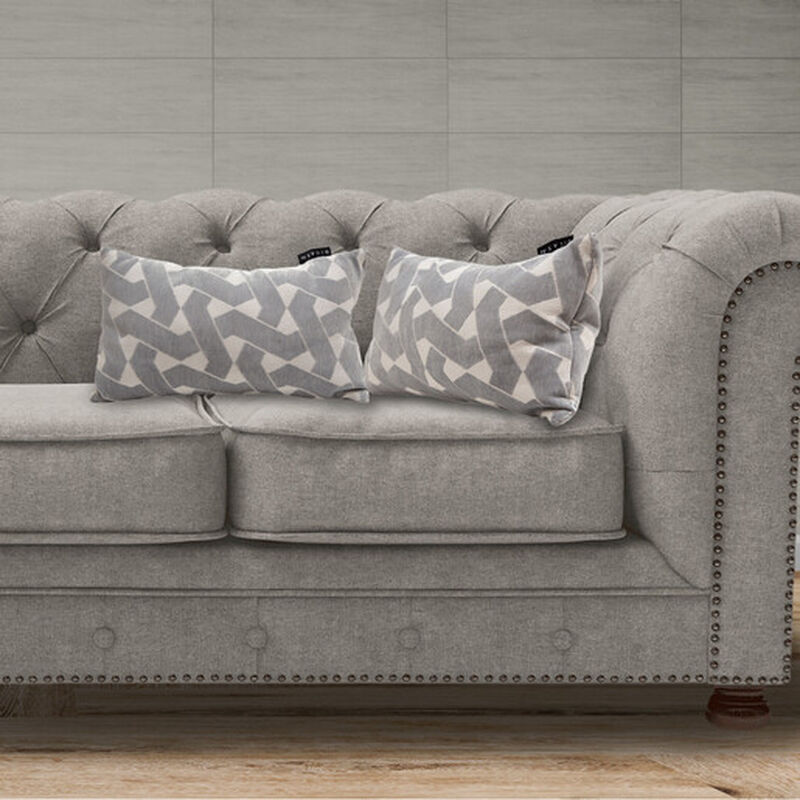 Set de 2 Cojines Dicasa DeltaOne Gris image number null