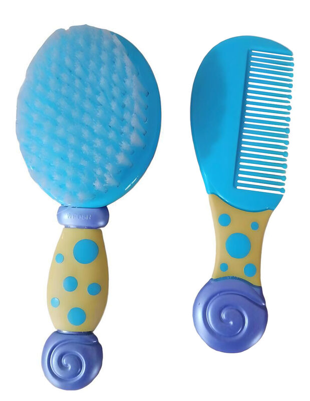 Set Cepillo Y Peine Nuby Azul image number null