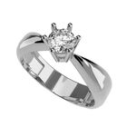 Anillo de Compromiso en Oro de 14K con Circonia - Amore Mio!