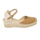 NOESLOMISMO BY DILEMA Alpargatas para Mujer | Sandalias con Cu&ntilde;a Marr&oacute;n