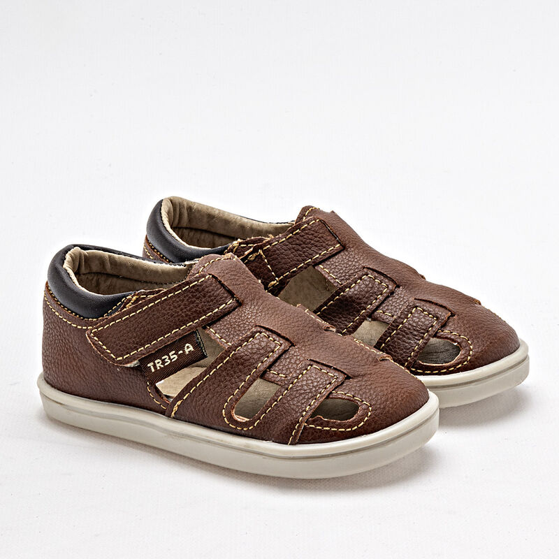 Tres-A Sandalia para beb&eacute; ni&ntilde;o caf&eacute; image number null