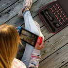 Redlemon Funda Rígida De Viaje Para Nintendo Switch Con Compartimentos Para Cartuchos Cables Joy-Con Y Más