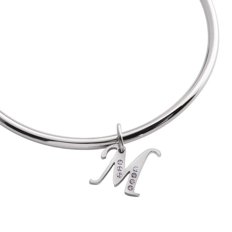 Charm Original, Dije Inicial Letra Zirconia, Jo... image number null