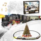 Set De Tren El&eacute;ctrico Funwee Train Toy Con Humo, Luz Y Sonido